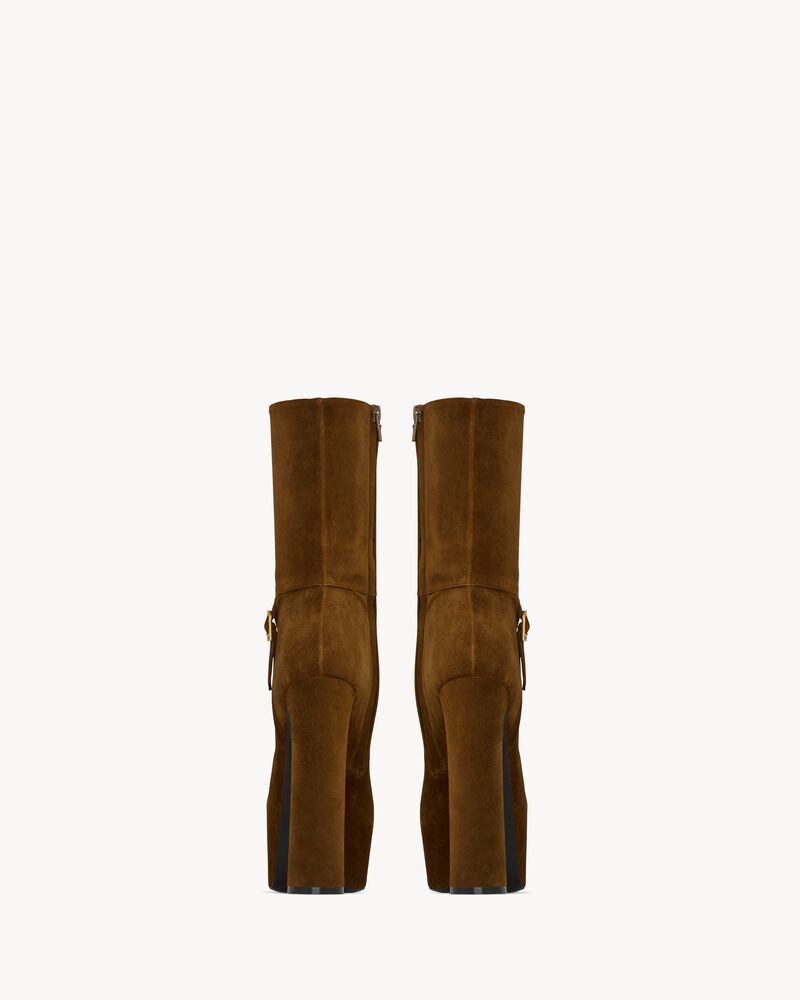 NICO platform booties in suede