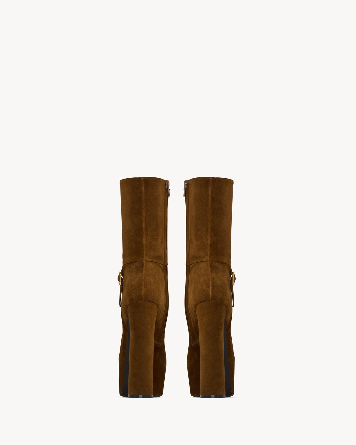 nico platform booties in suede