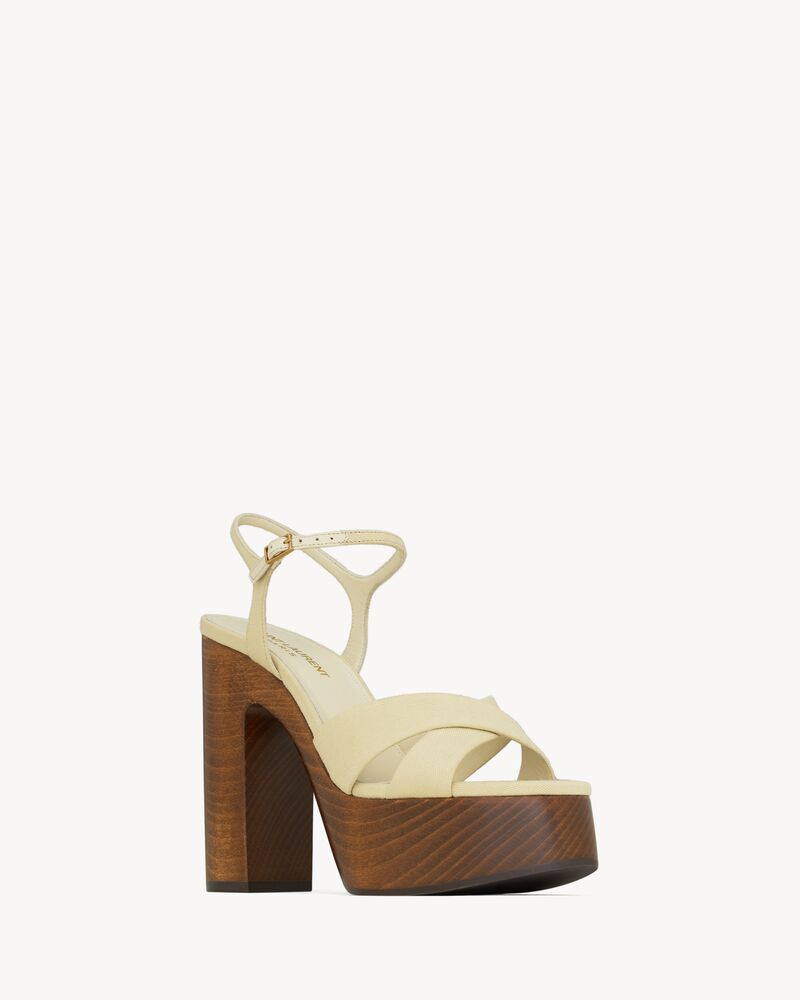 Canvas hotsell platform sandals