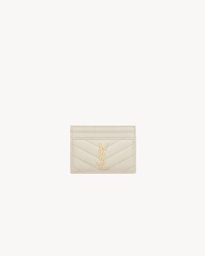 CASSANDRE MATELASSÉ card case in grain de poudre leather