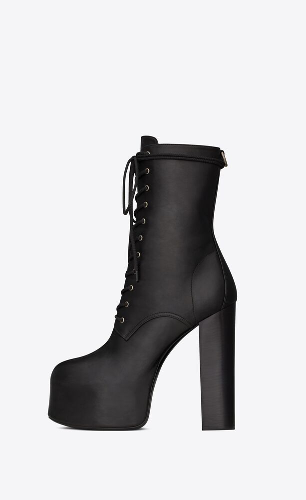 saint laurent platform booties