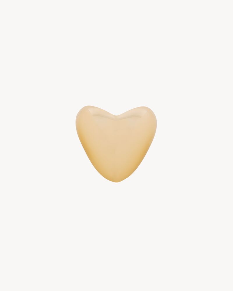 Manchette cœur en or jaune 18 K