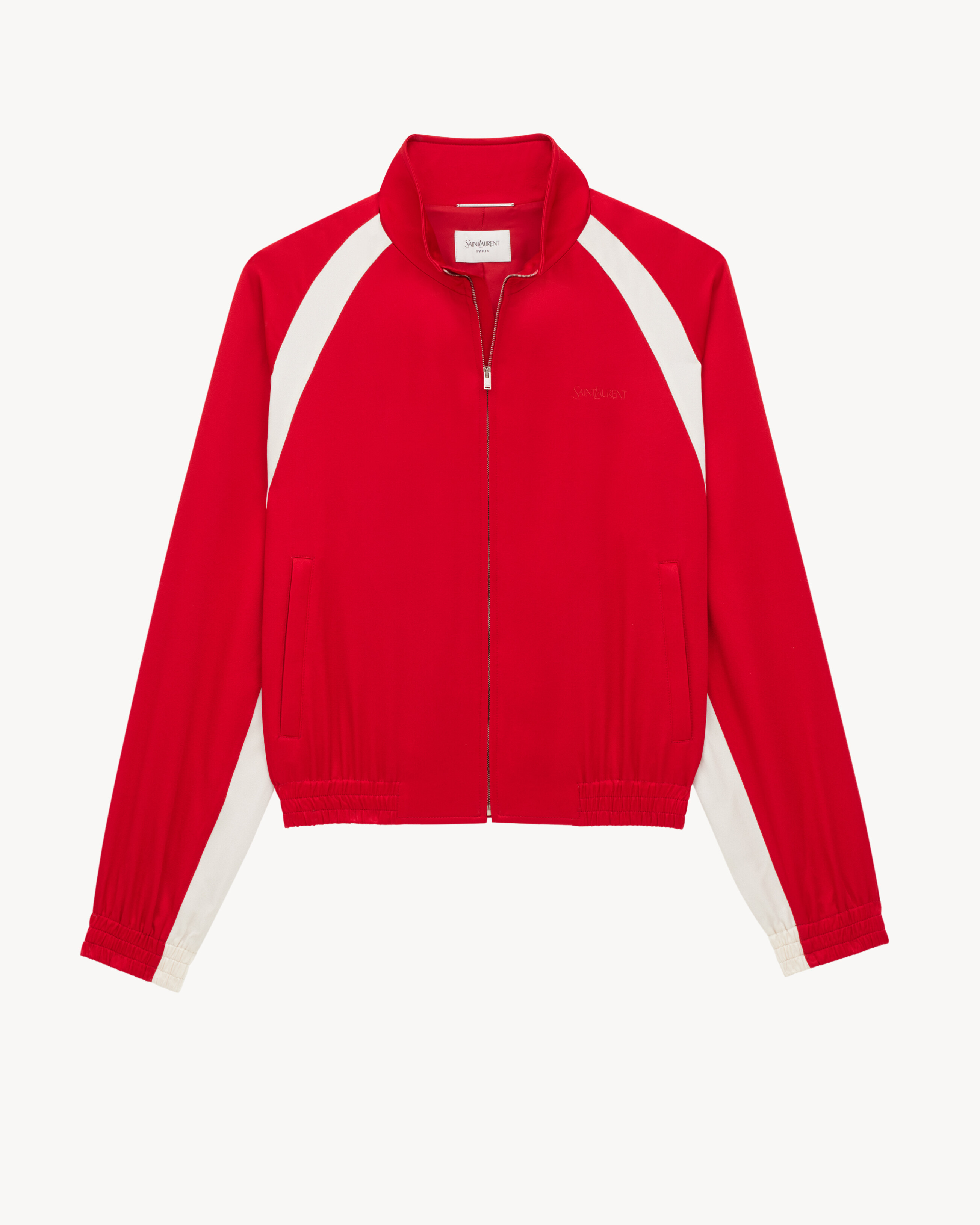 SAINT LAURENT teddy jacket in satin