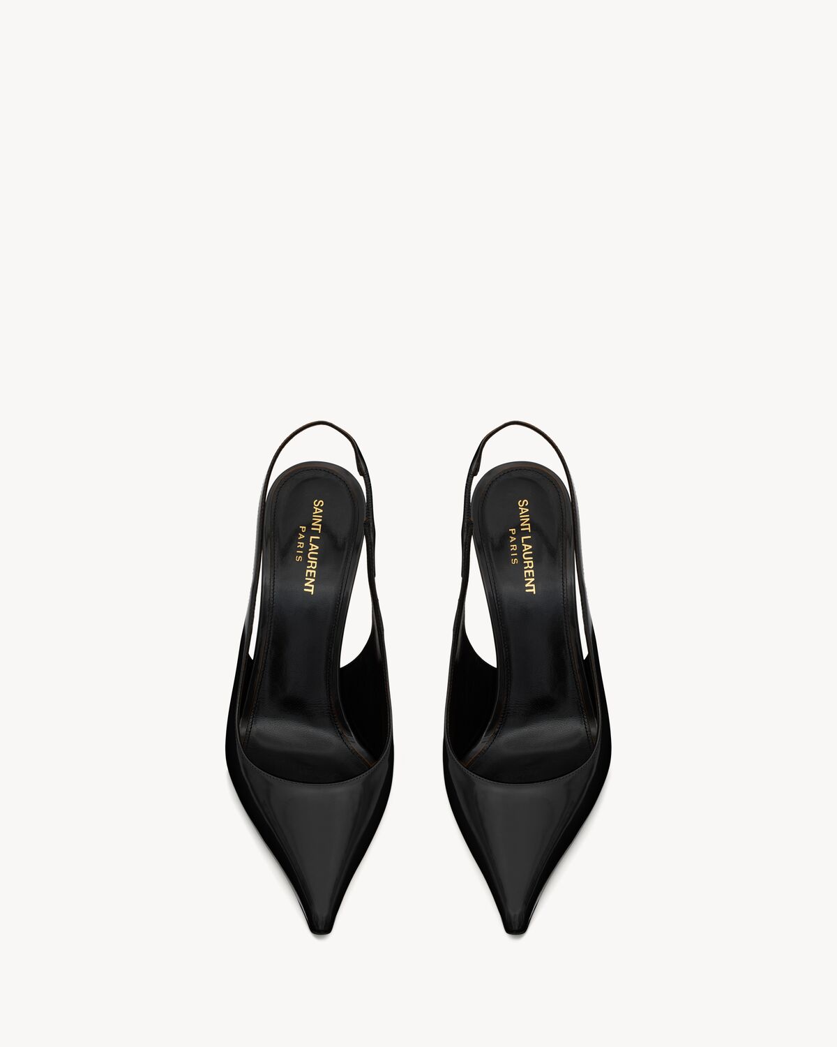 vendome slingback pumps in glazed leather