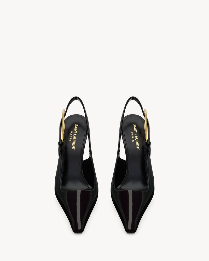 LEE Slingback-Pumps aus Lackleder