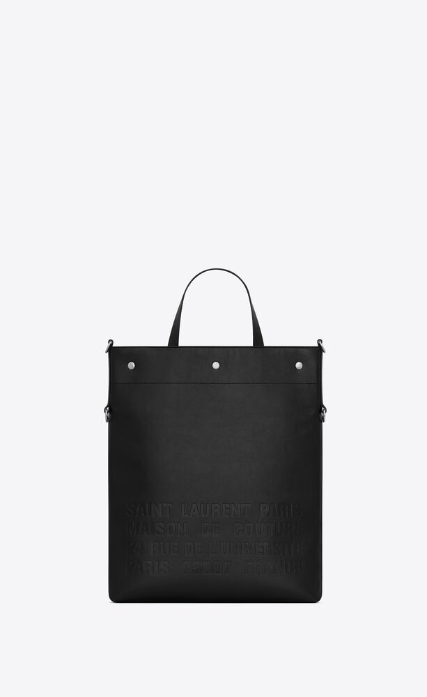 UNIVERSITÉ N/S foldable tote in vegetable-tanned leather, Saint Laurent