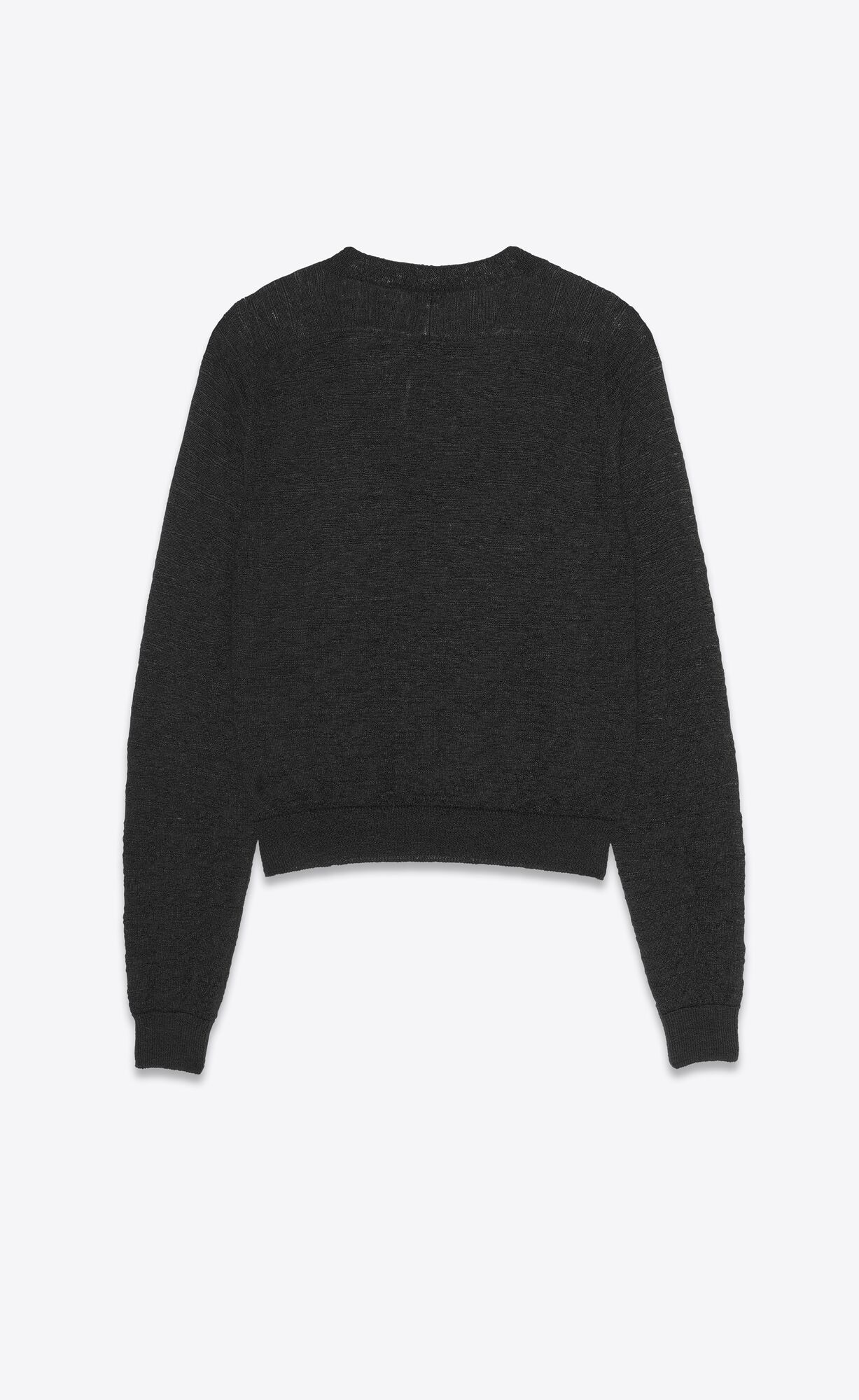 V-neck sweater in mohair and viscose | Saint Laurent | YSL.com