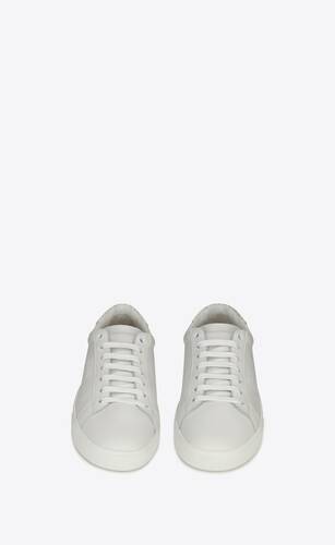 COURT CLASSIC SL/06 embroidered sneakers in smooth leather and python ...