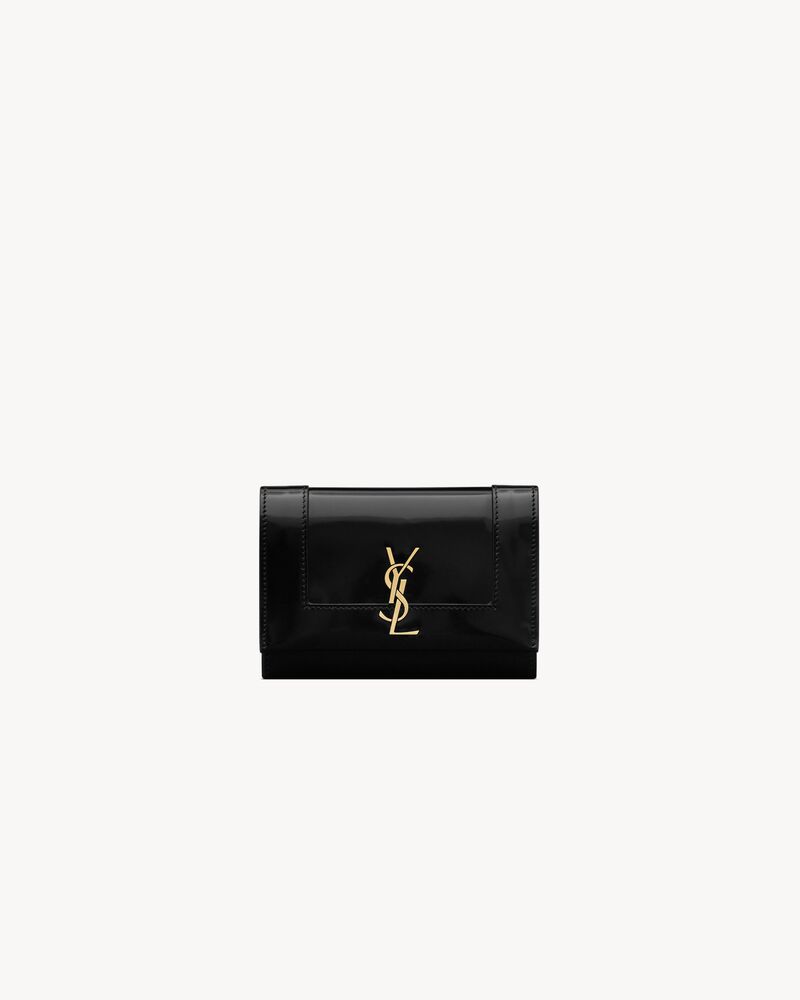 CASSANDRE small envelope wallet in shiny leather Saint Laurent