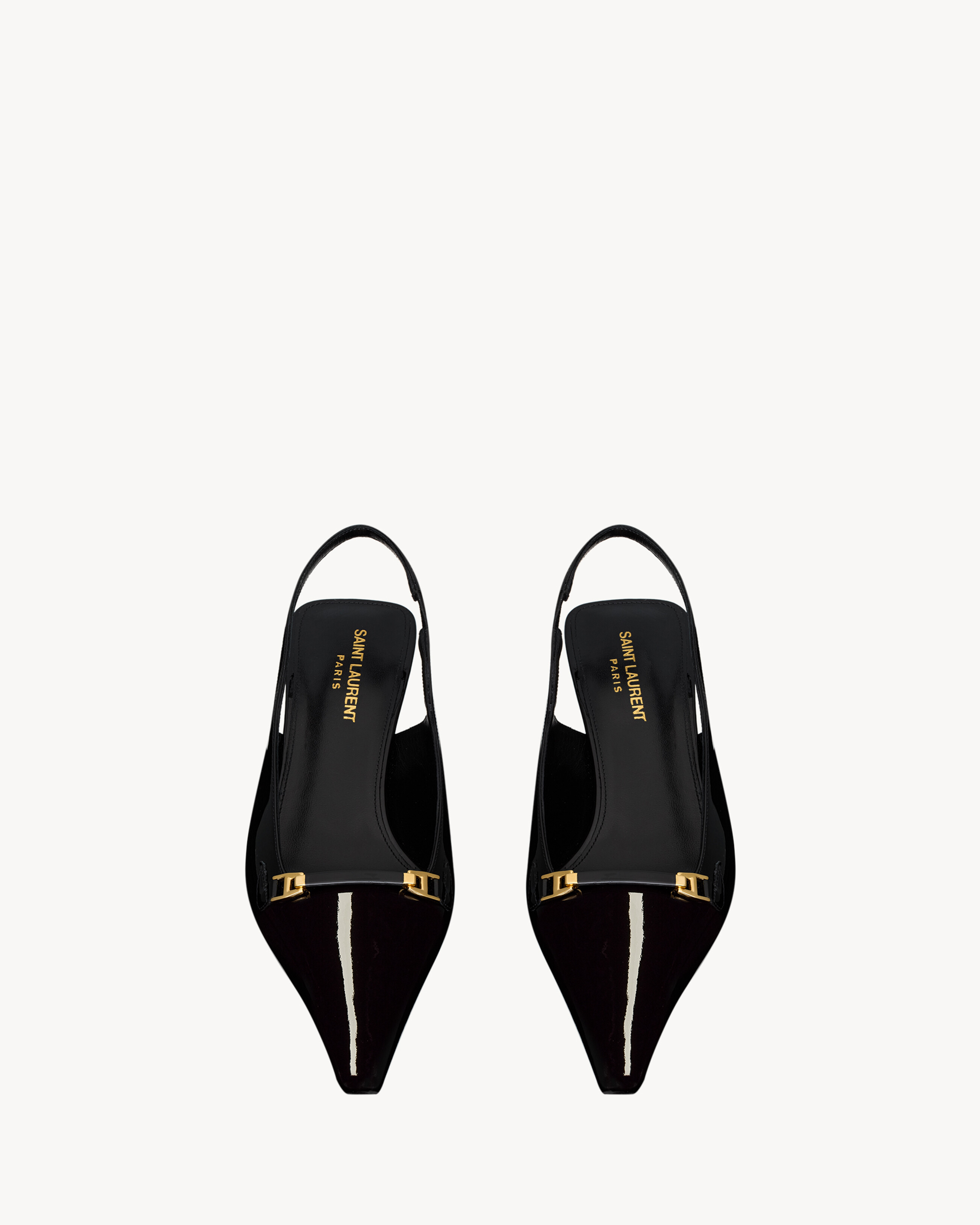 CARINE slingback pumps in patent leather
