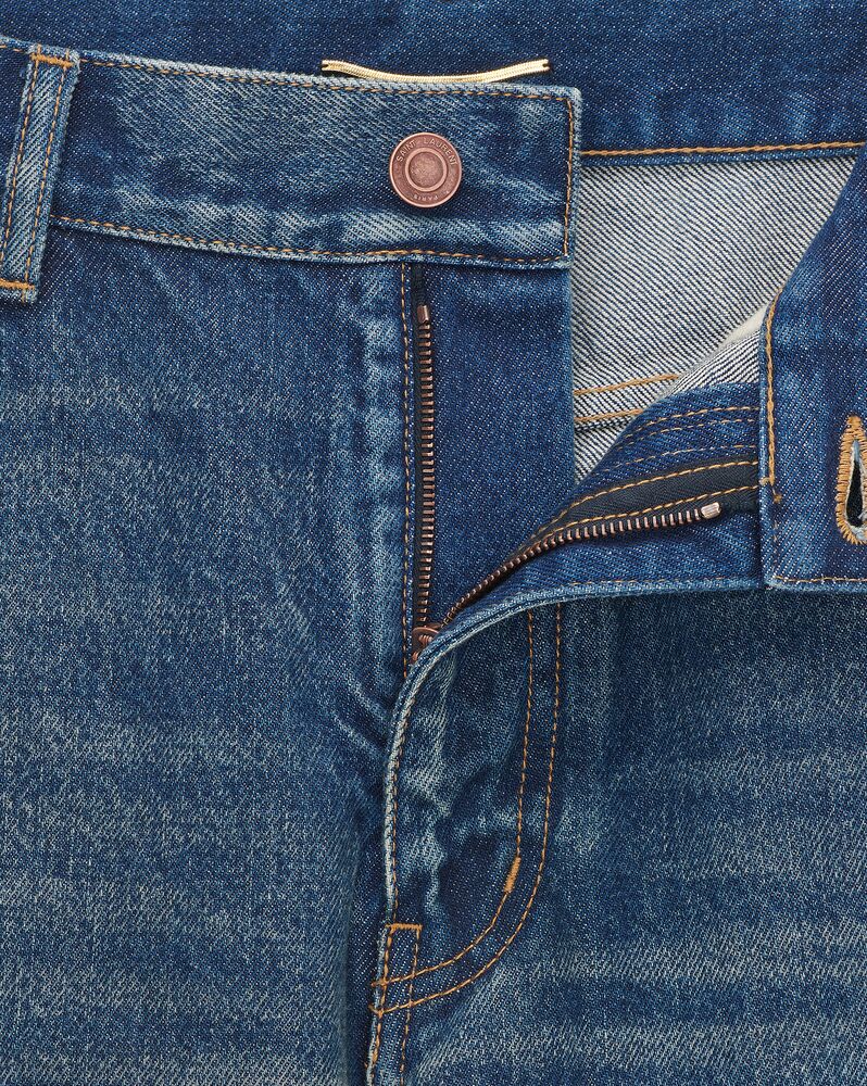 CINDY jeans in dark beach blue denim | Saint Laurent | YSL.com