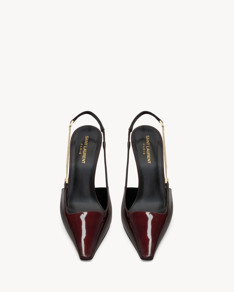 BLAKE Slingback-Pumps aus Lackleder