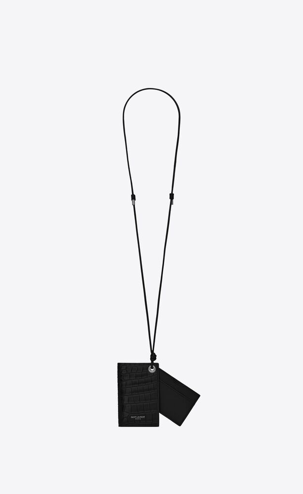 ysl lanyard card holder