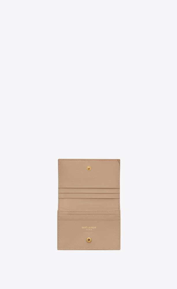 cassandre matelassé business card case in grain de poudre embossed leather