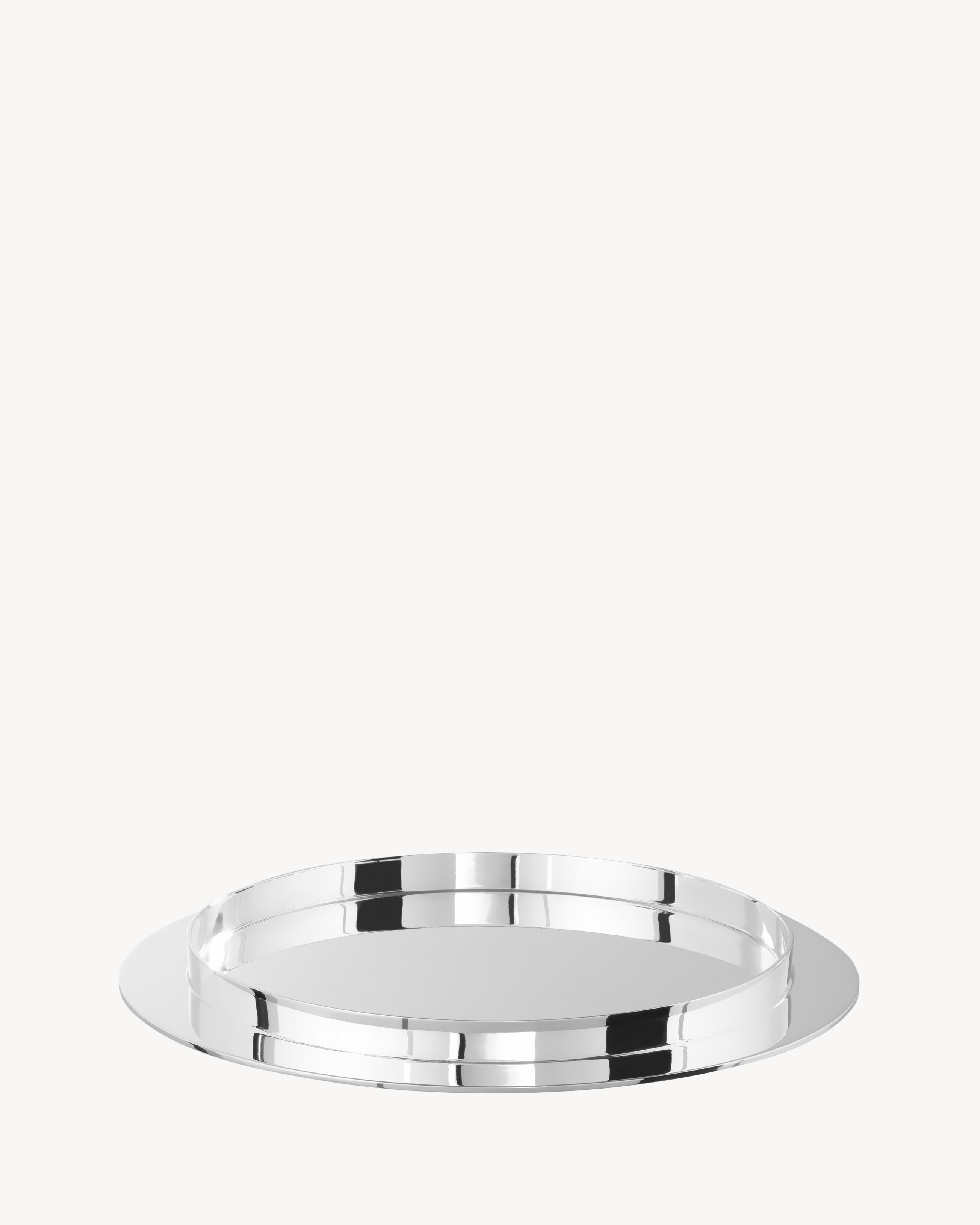 DONALD JUDD PUIFORCAT SALAD PLATE IN STERLING SILVER