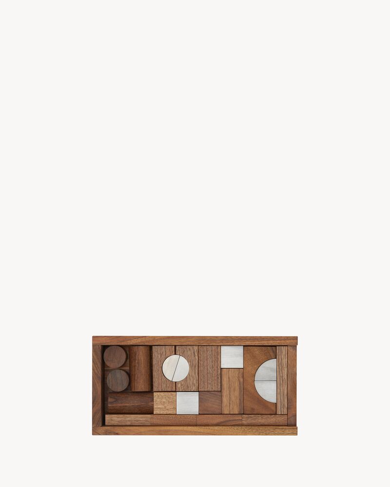 WOODEN STORY NATURAL BUILDING BLOCKS DECORATION