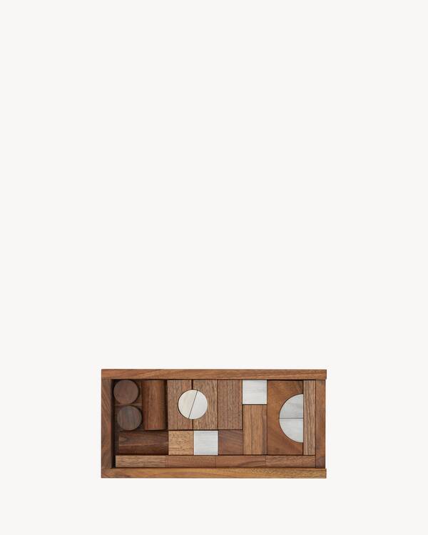 WOODEN STORY NATURAL BUILDING BLOCKS DECORATION