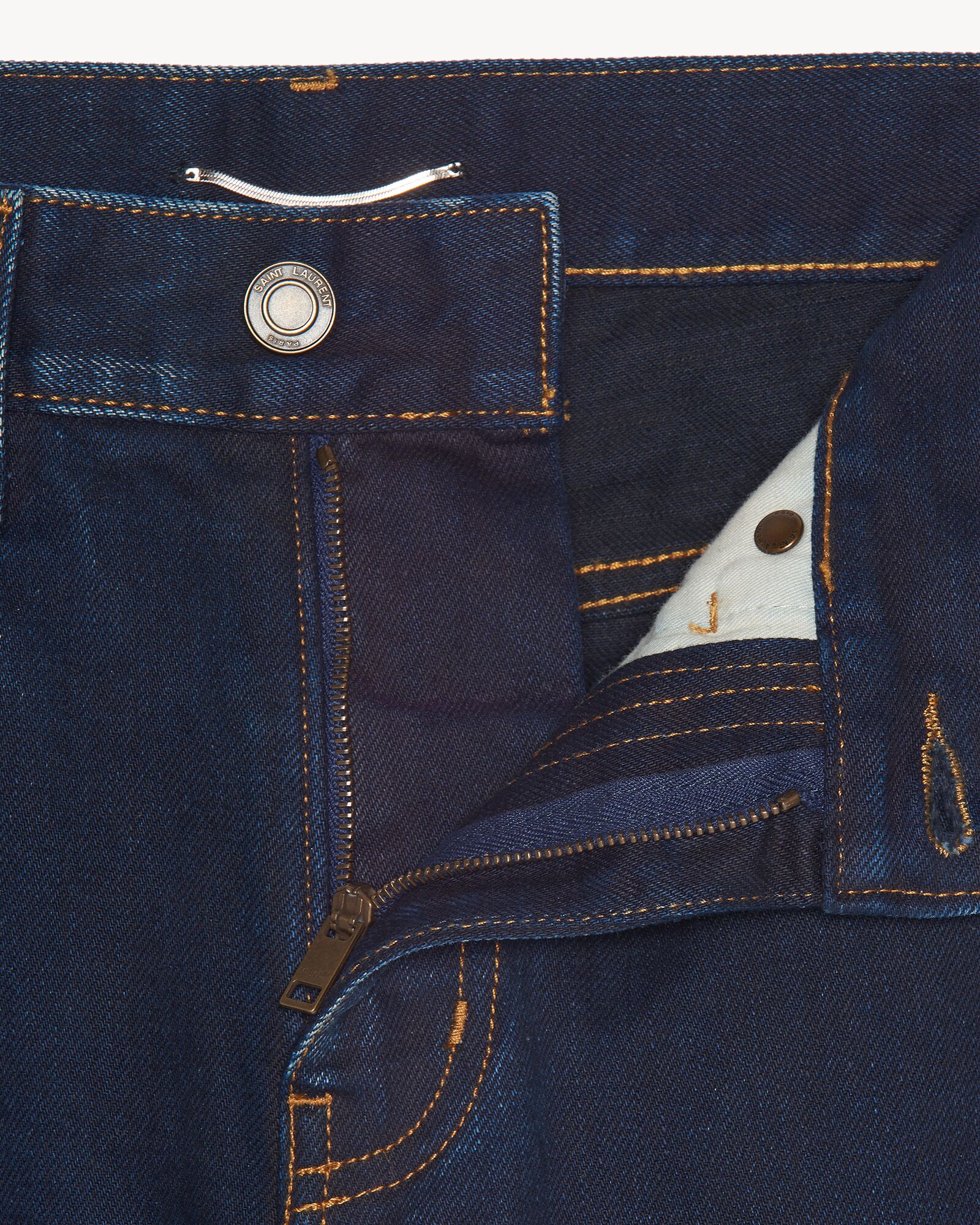 Skinnyfit jeans in midnight dark blue denim Saint Laurent United