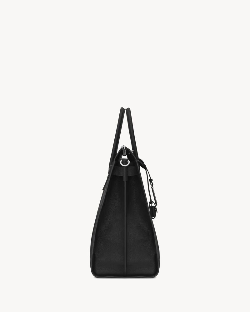 Bolso tote Sac de Jour North/South de piel granulada