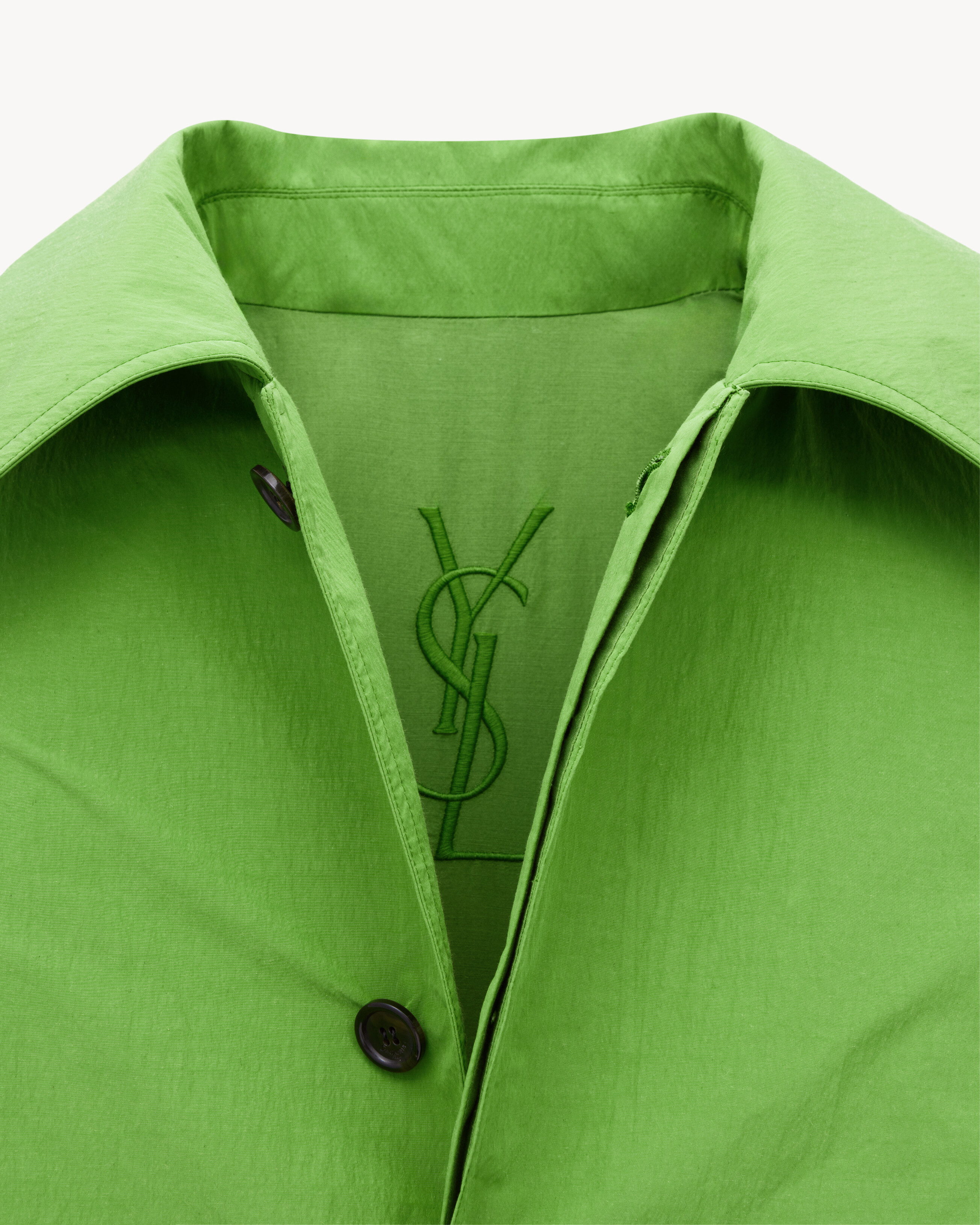 car coat in taffeta