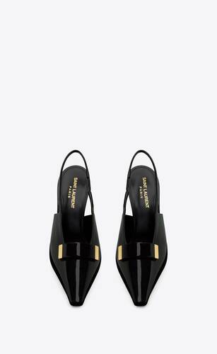 madame slingback pumps in patent leather