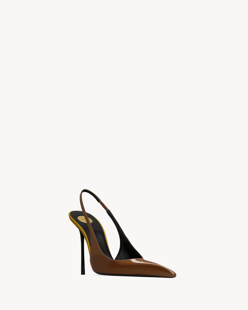 AMALIA slingback pumps in patent leather