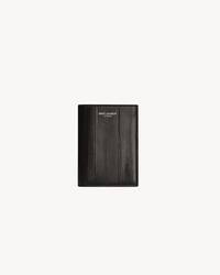 SAINT LAURENT PARIS credit card wallet in eel