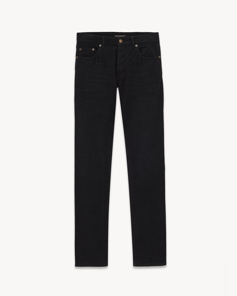 Jeans mit geradem Bein aus Cord in Spring Black