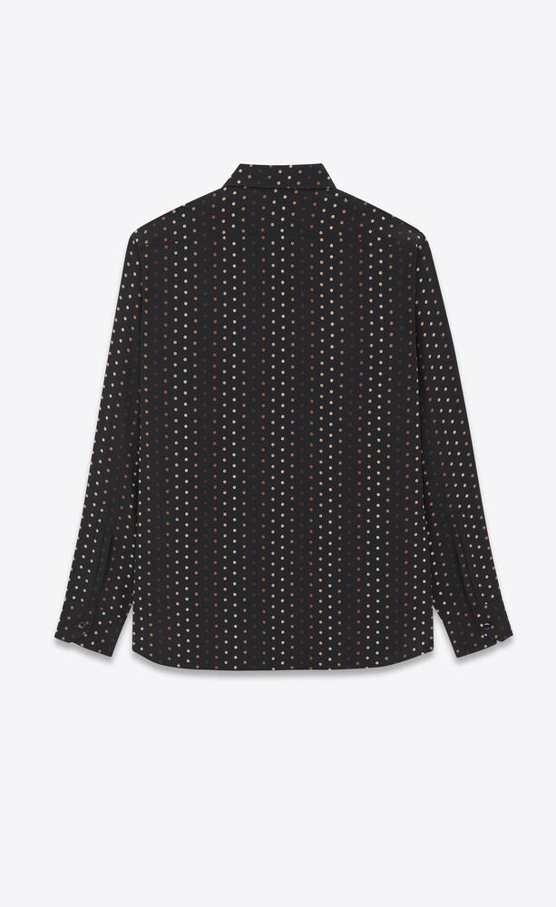 shirt in dotted crepe de chine