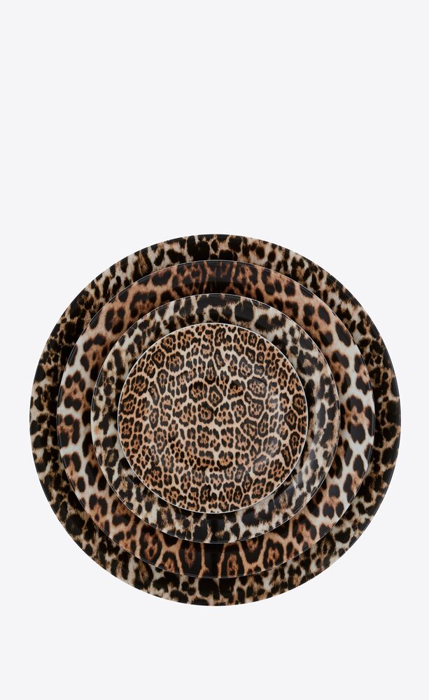 j.l coquet assiettes imprimées léopard