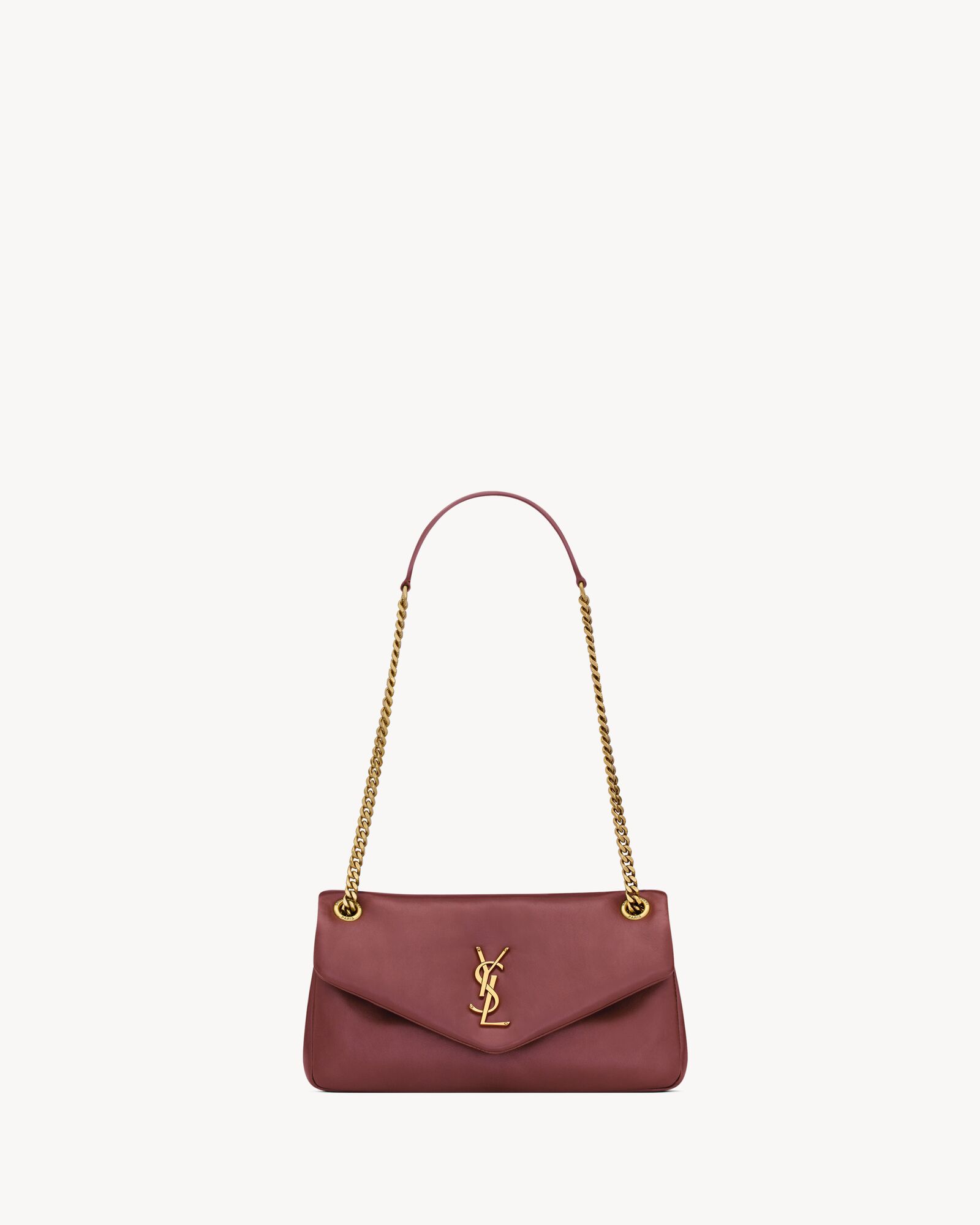 Calypso small in plunged lambskin | Saint Laurent | YSL.com