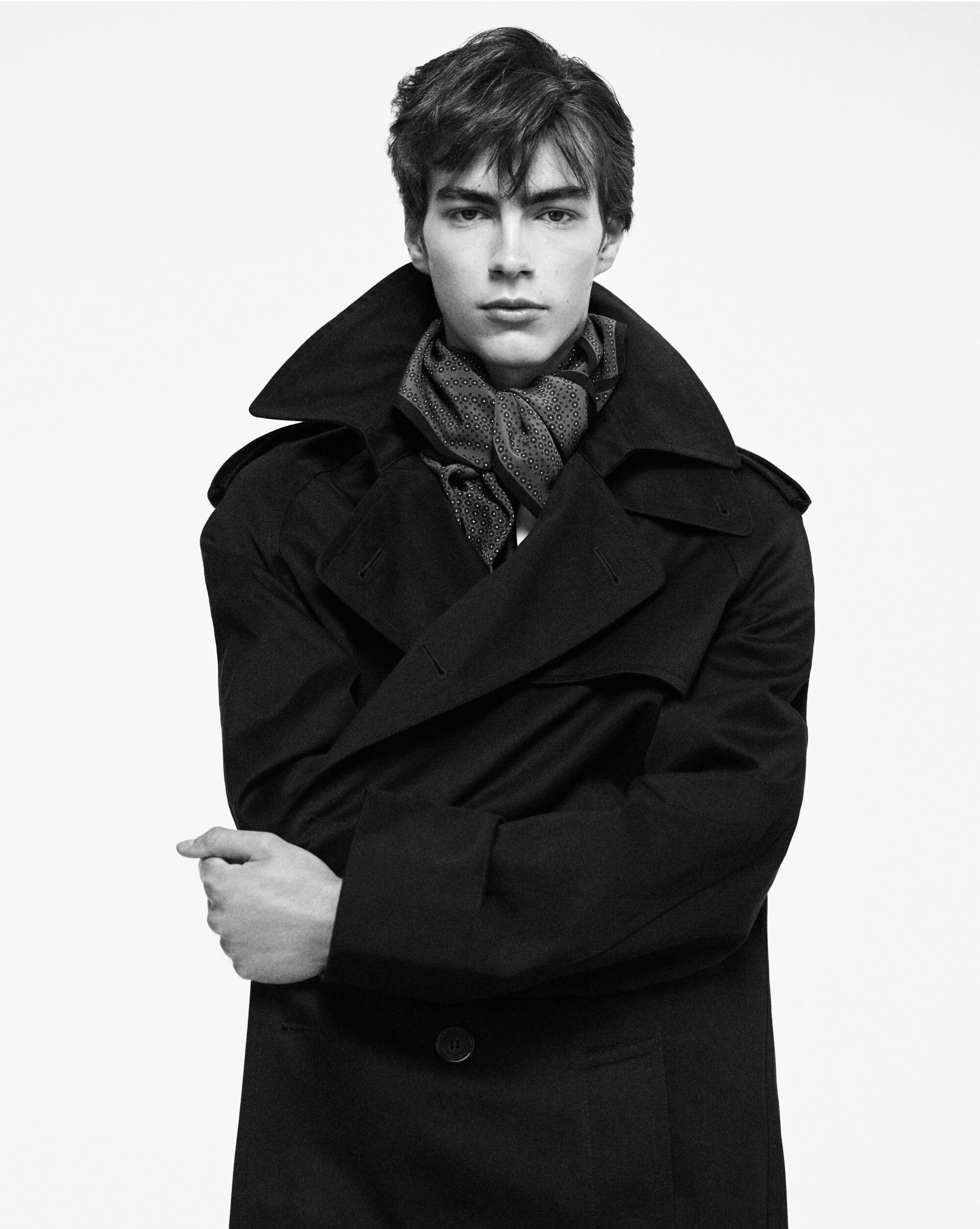 Trench in gabardine di cotone