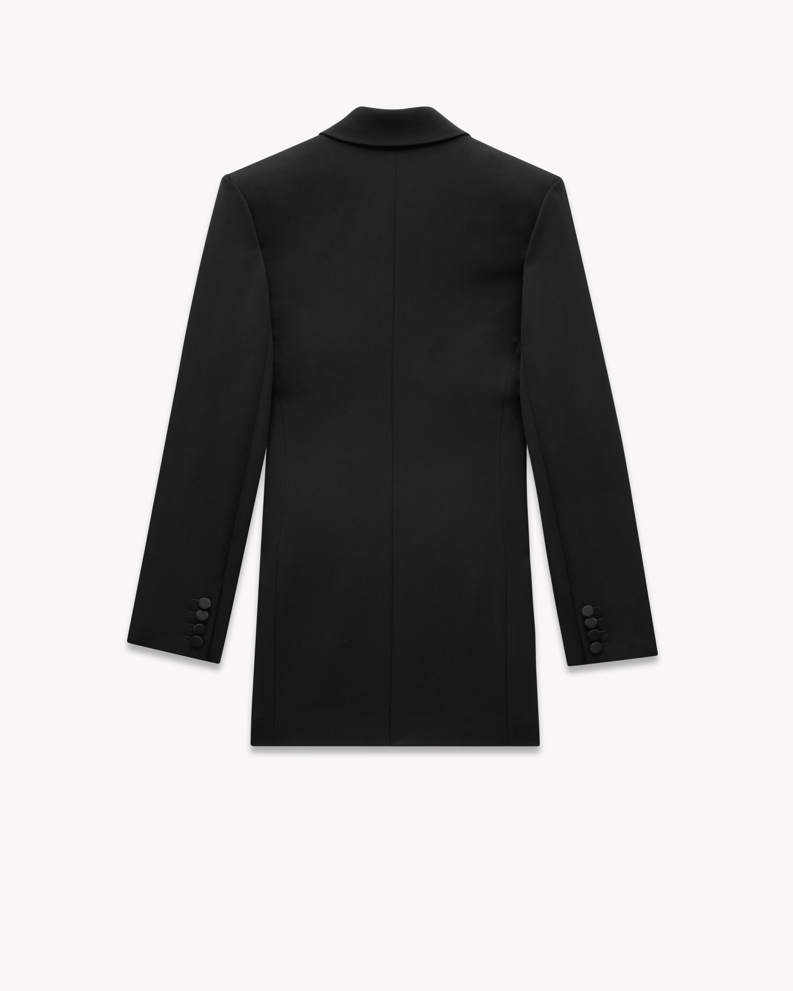 Tuxedo Jacket in Grain de Poudre