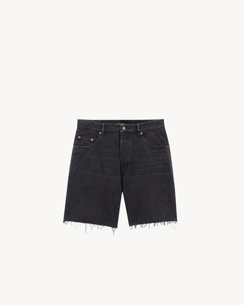 Bermudas de denim negro Vendôme