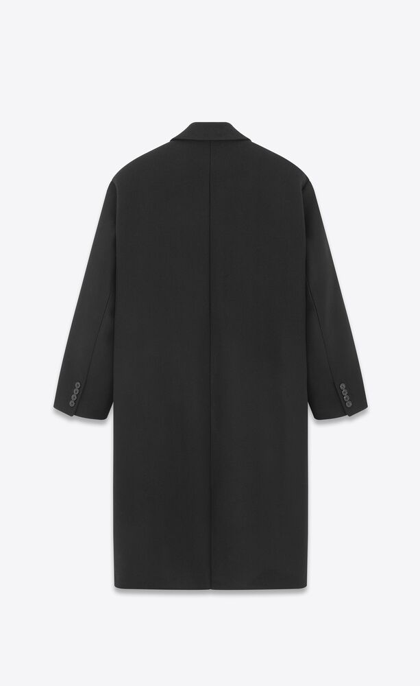 Oversized coat in wool | Saint Laurent | YSL.com