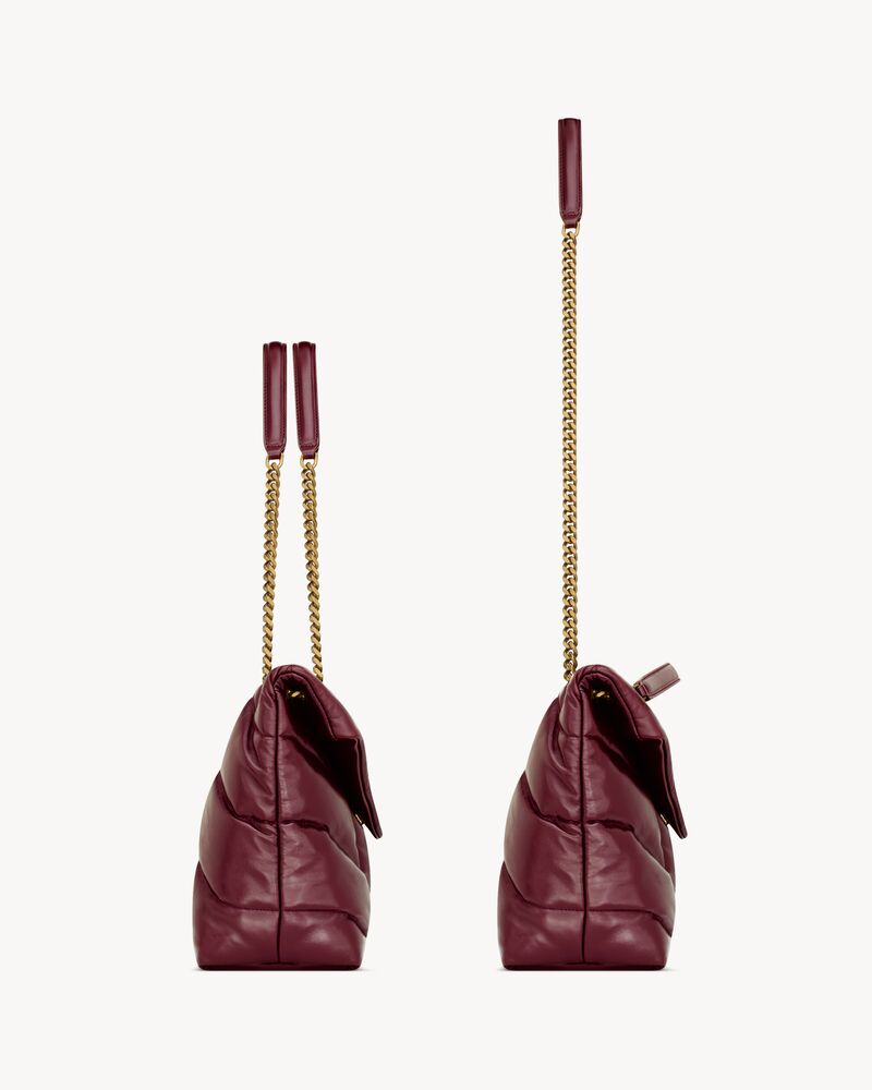 PUFFER medium in shiny leather