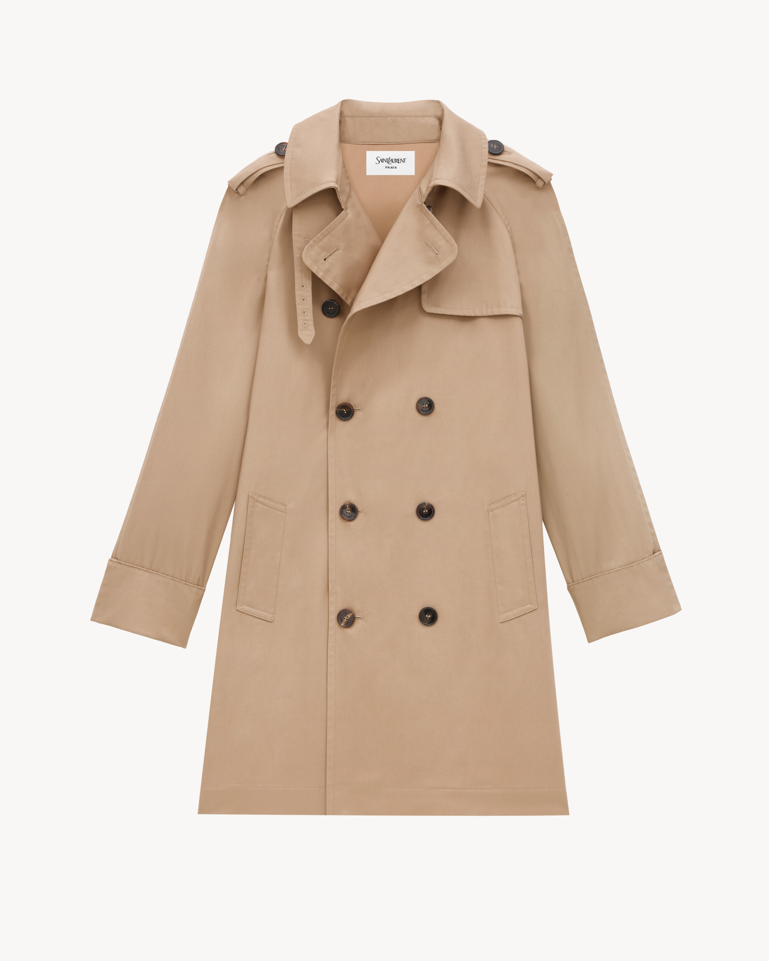 trench coat in gabardine