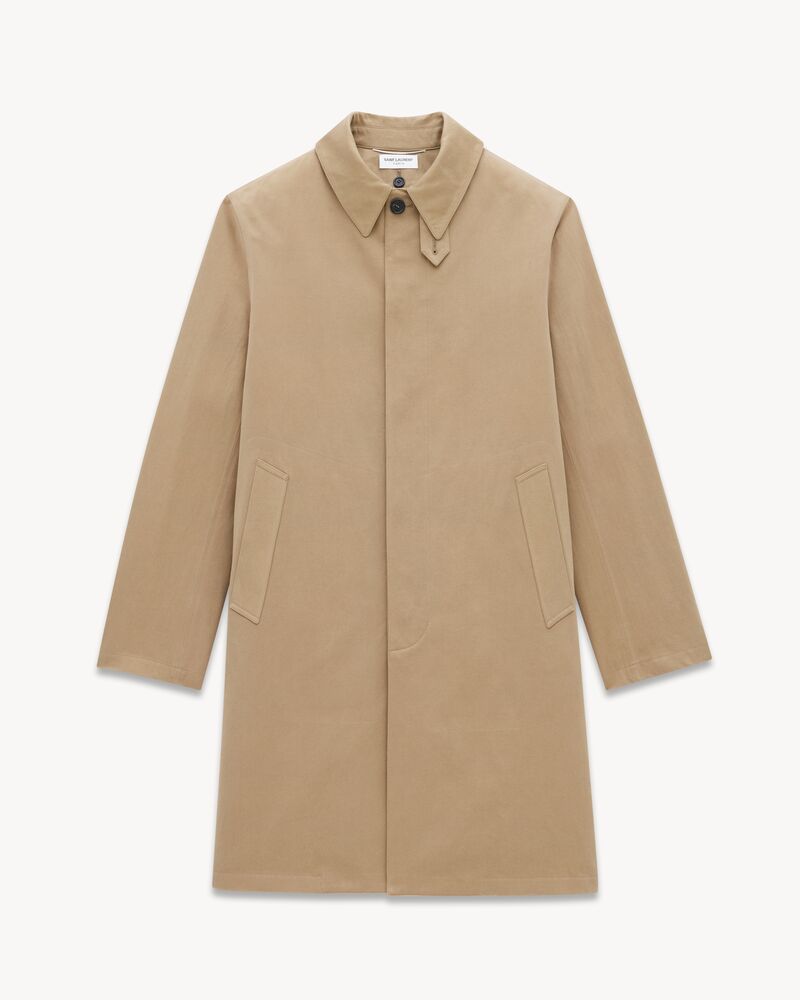 Mackintosh coat in cotton gabardine