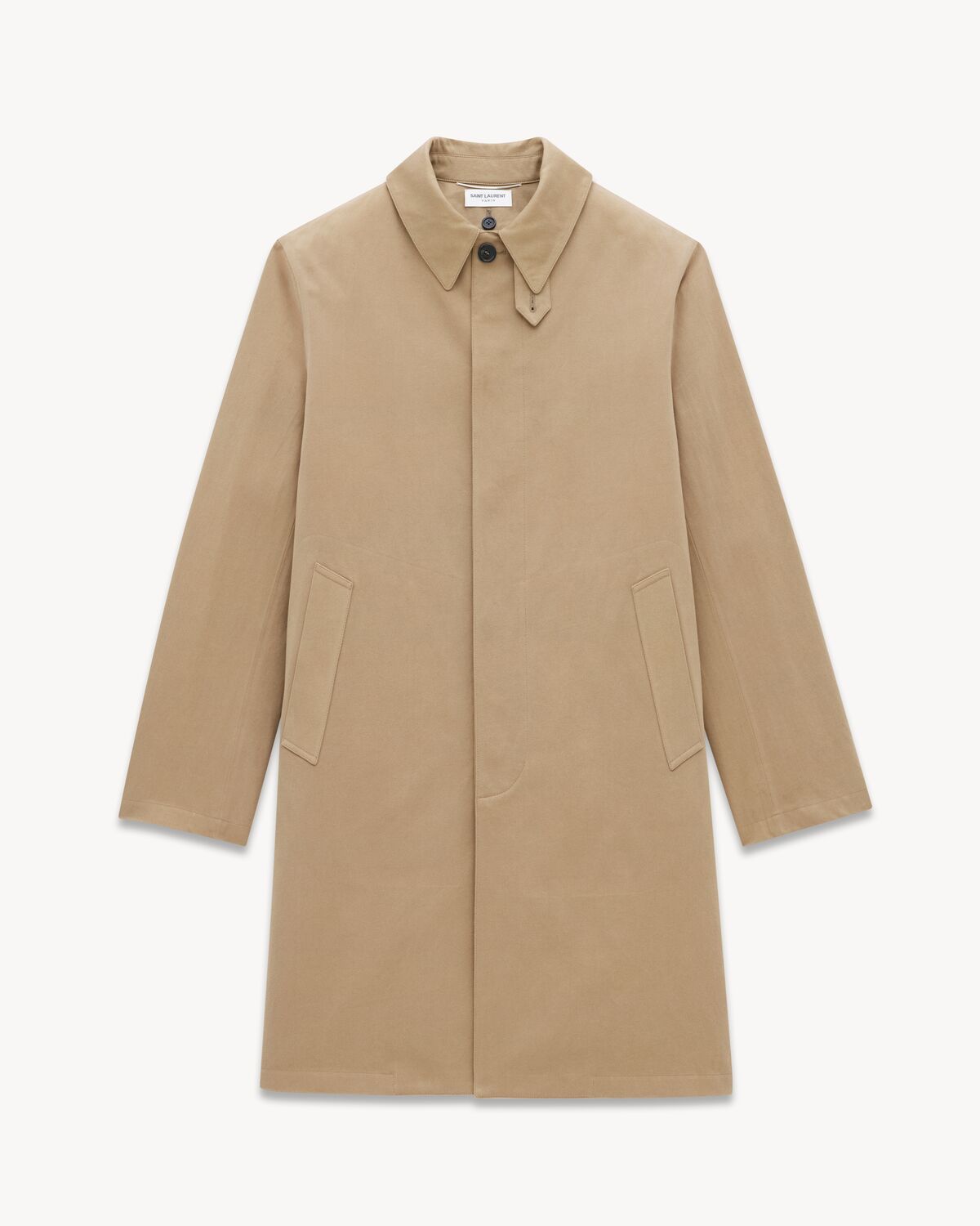 mackintosh coat in cotton gabardine