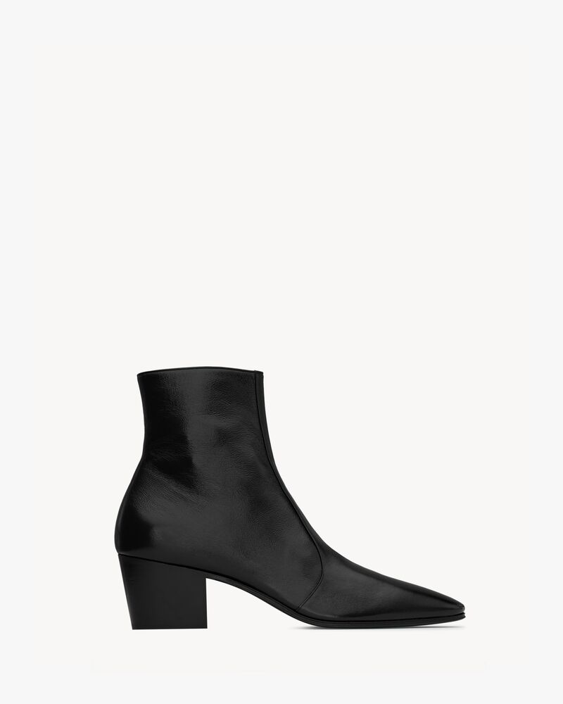 VASSILI zipped boots in smooth leather