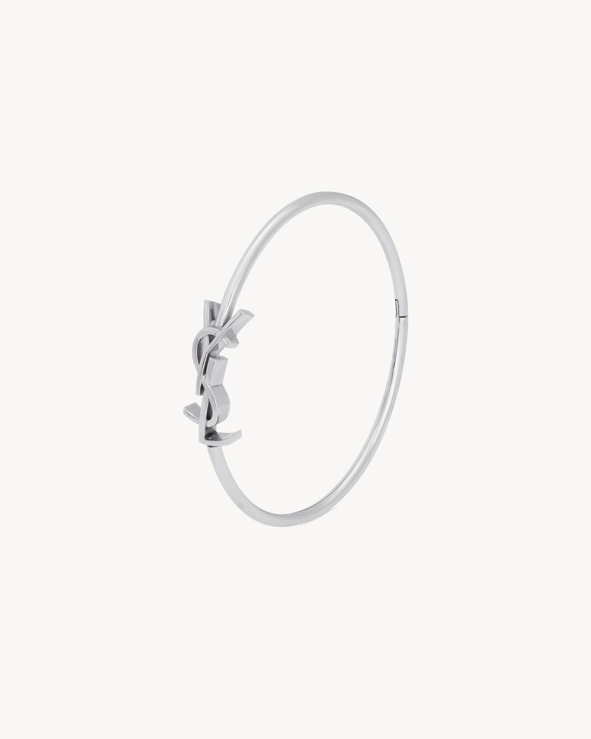 bracciale bangle con cerniera cassandre in oro grigio 18 k