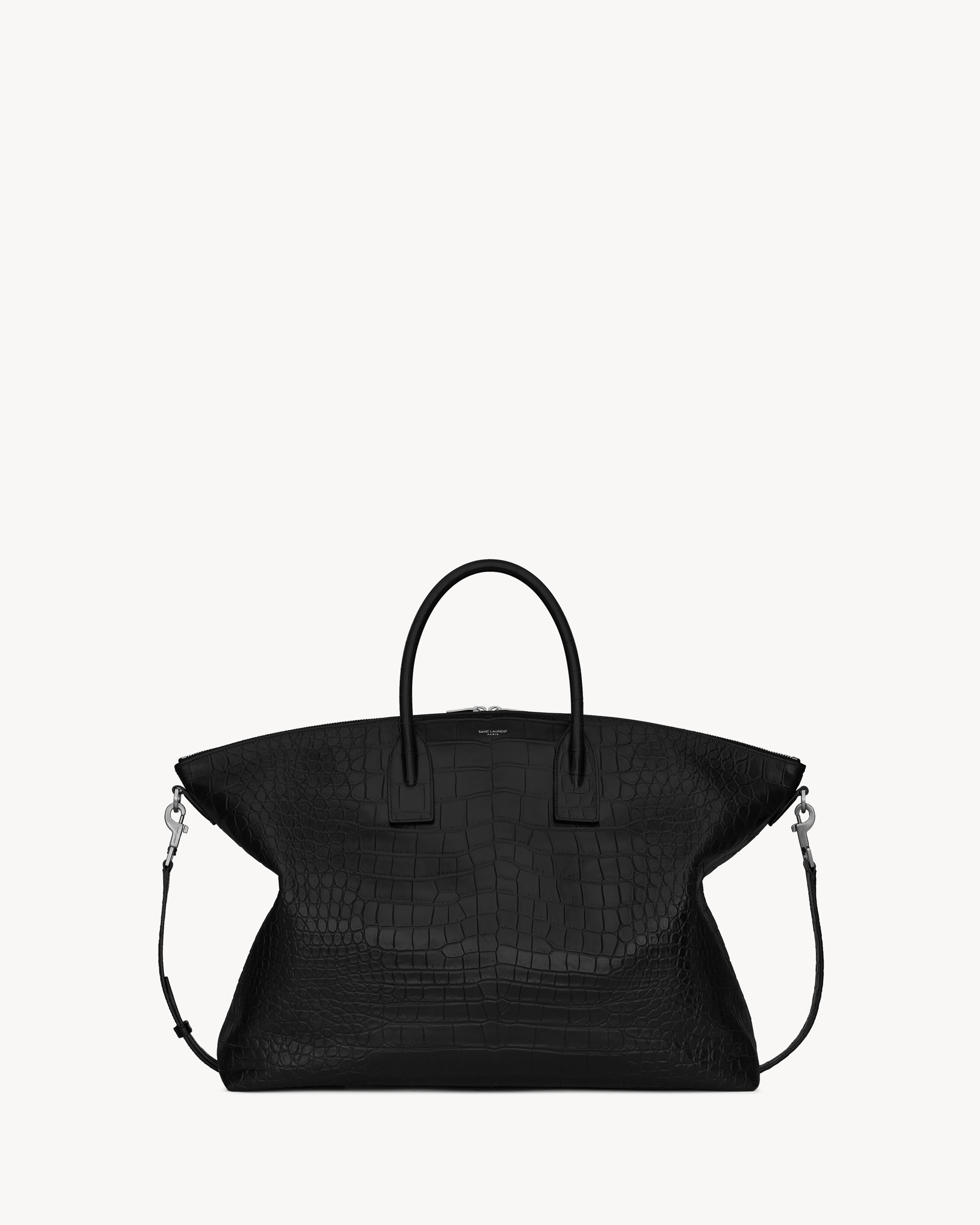 Bolso OVERSIZE BOWLING de piel repujada tipo cocodrilo