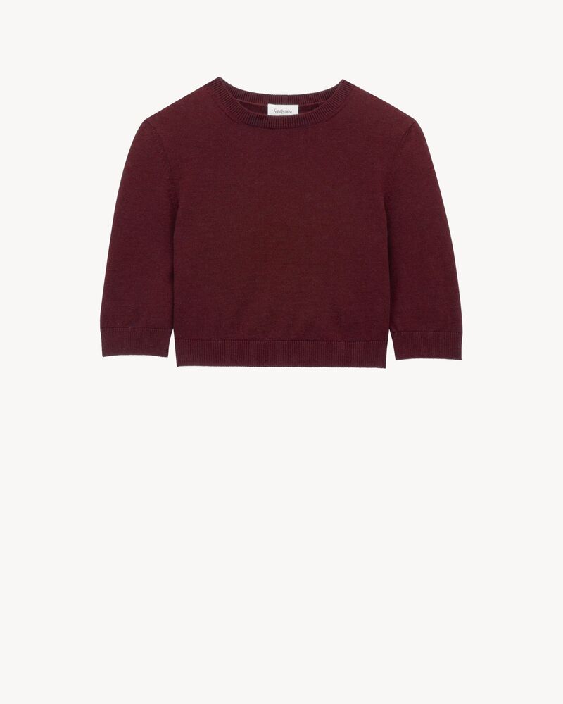 crop top in wool