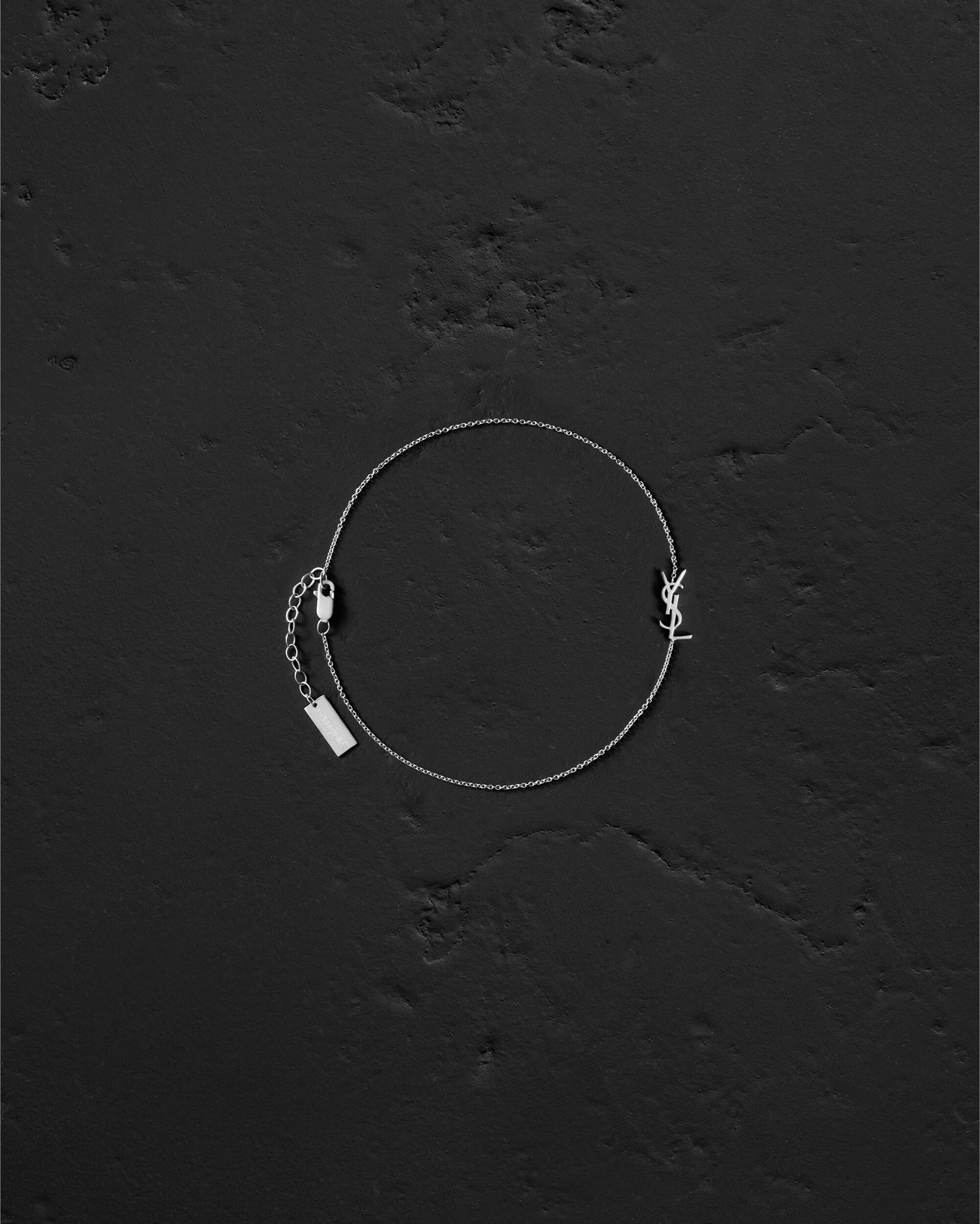 Pulsera tobillera Cassandre de oro gris de 18 kt
