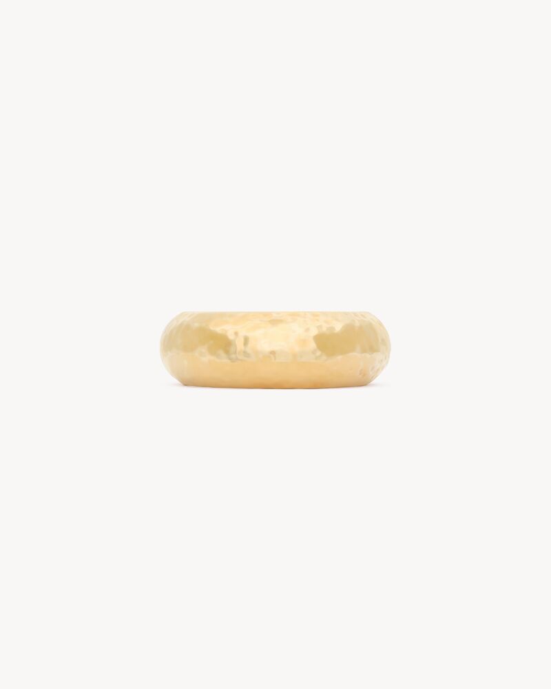 hammered bangle in metal