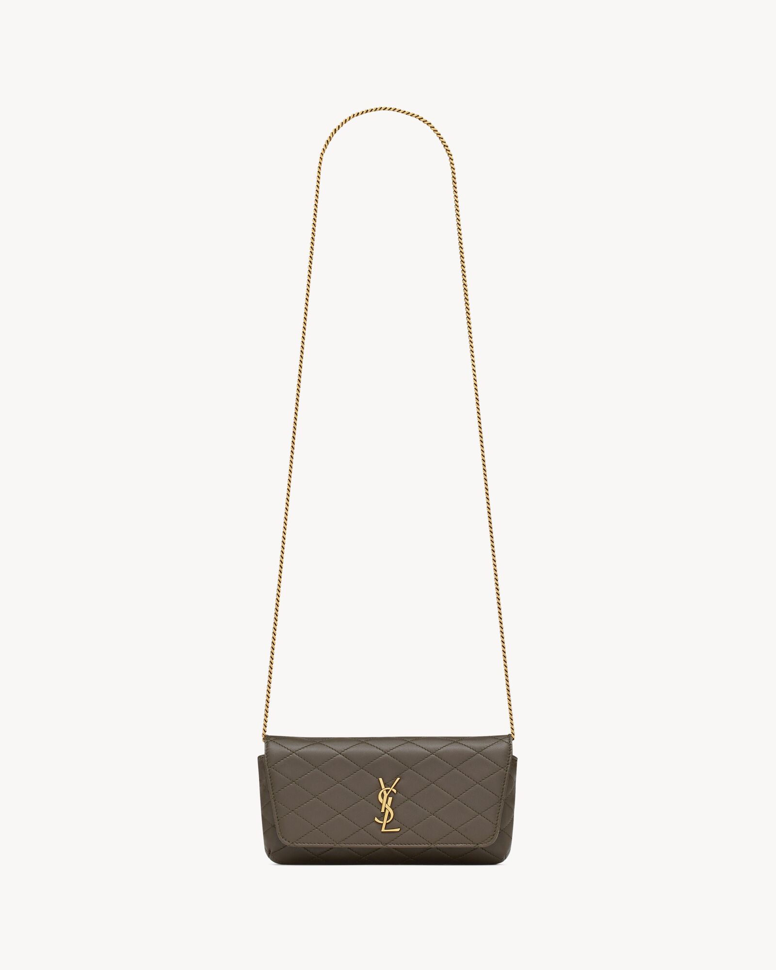 GABY chain phone holder in lambskin | Saint Laurent | YSL.com 