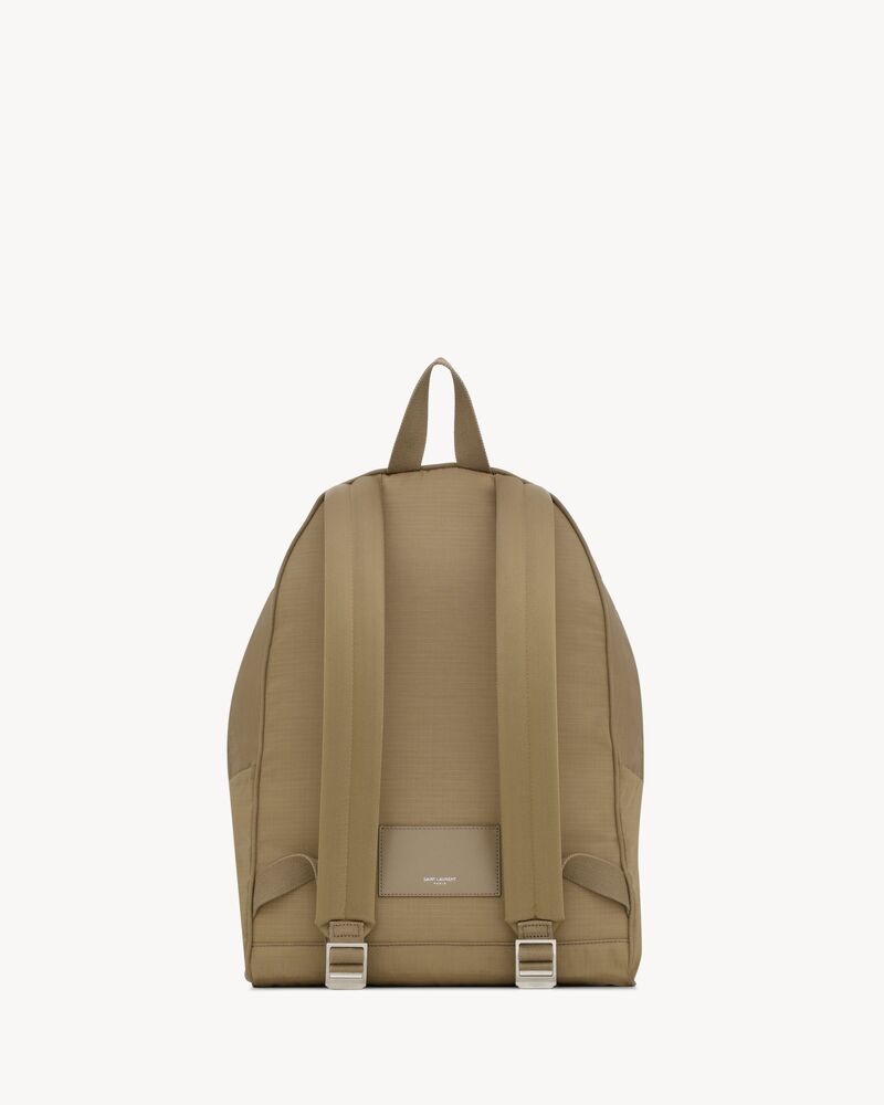 CITY backpack in nylon ripstop and leather