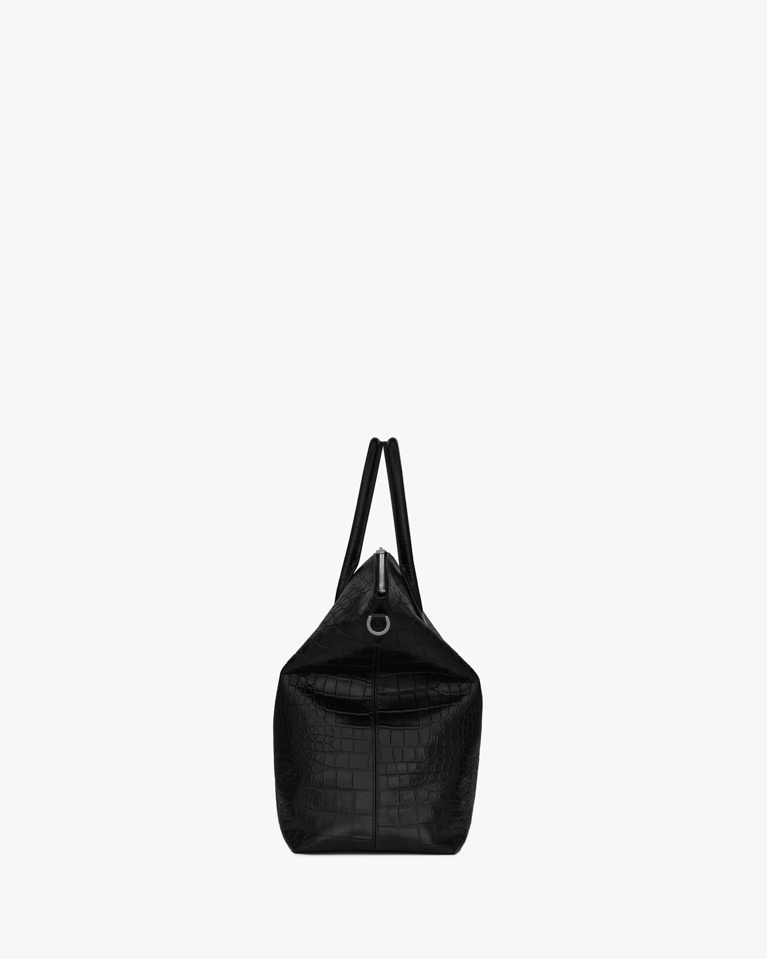Bolso OVERSIZE BOWLING de piel repujada tipo cocodrilo