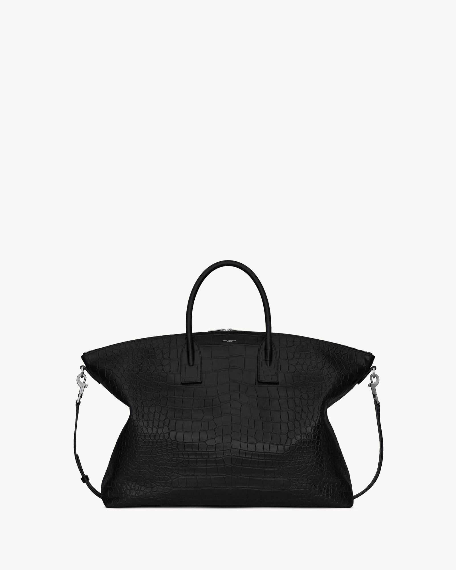 GIANT BOWLING bag in crocodileembossed leather Saint Laurent