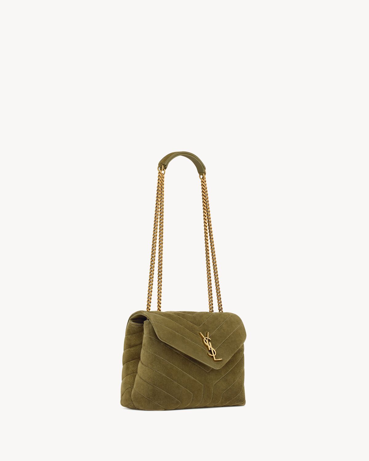 Loulou small in quilted "Y" suede Saint Laurent